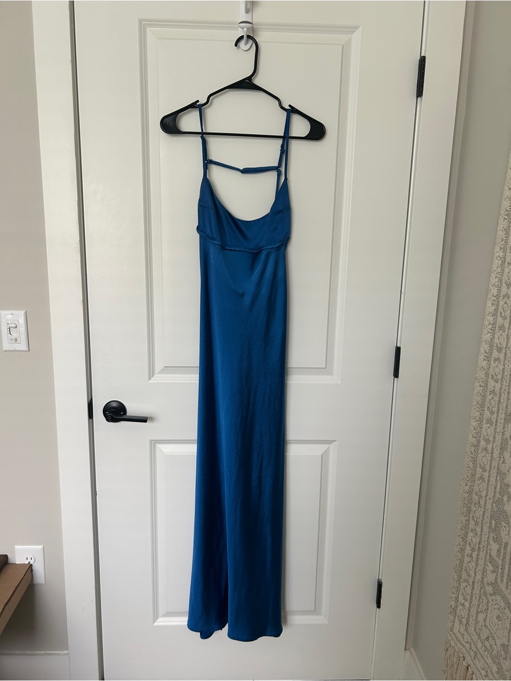Hello Molly Sapphire Blue Satin Slip Dress